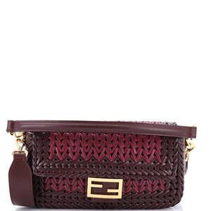 Fendi Baguette Nm Bag Woven Leather #253437F20B